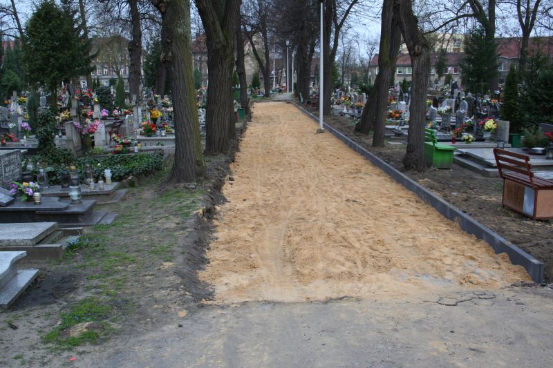 cmentarz remont 2 kwietnia