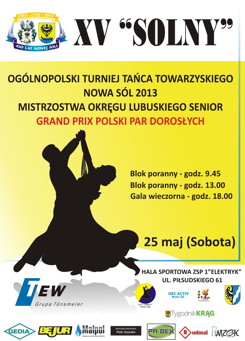 Plakat turniej tanca2013